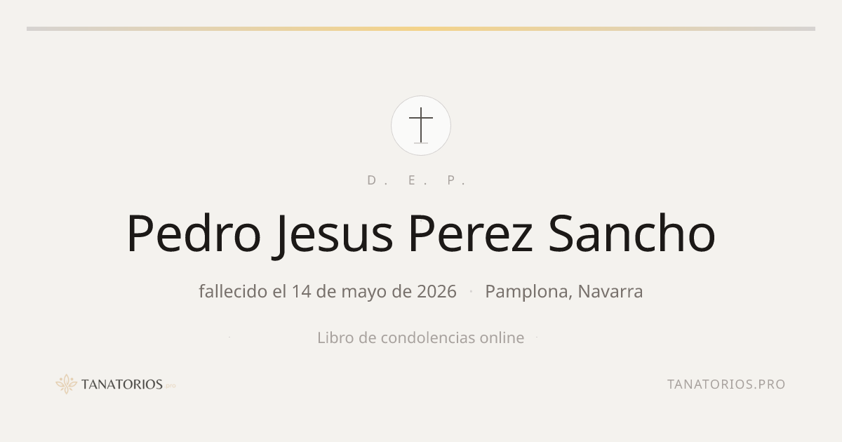 Memorial de Pedro Jesus Perez Sancho