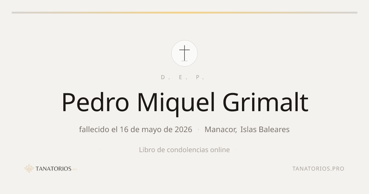 Memorial de Pedro Miquel Grimalt