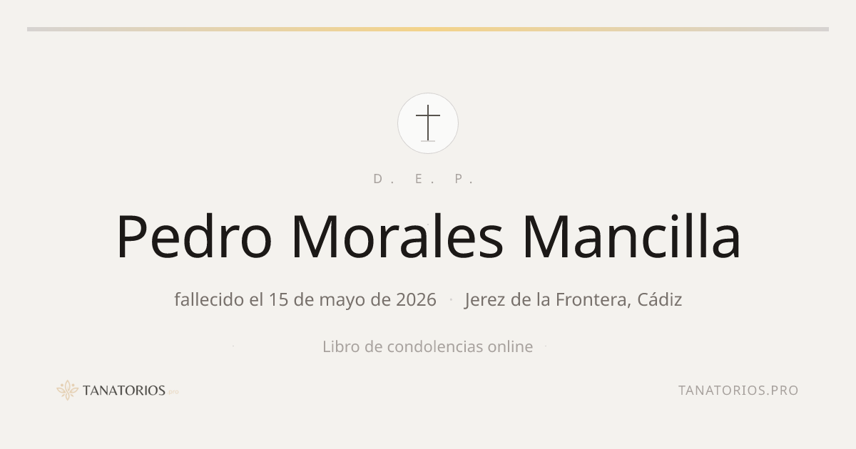Memorial de Pedro Morales Mancilla