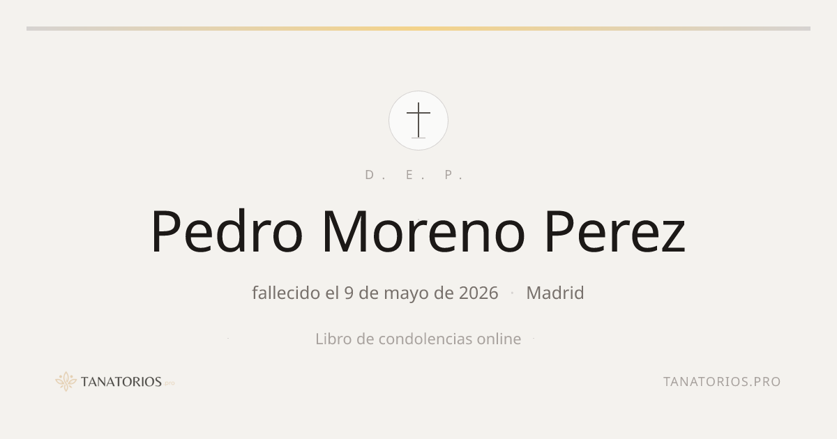Memorial de Pedro Moreno Perez