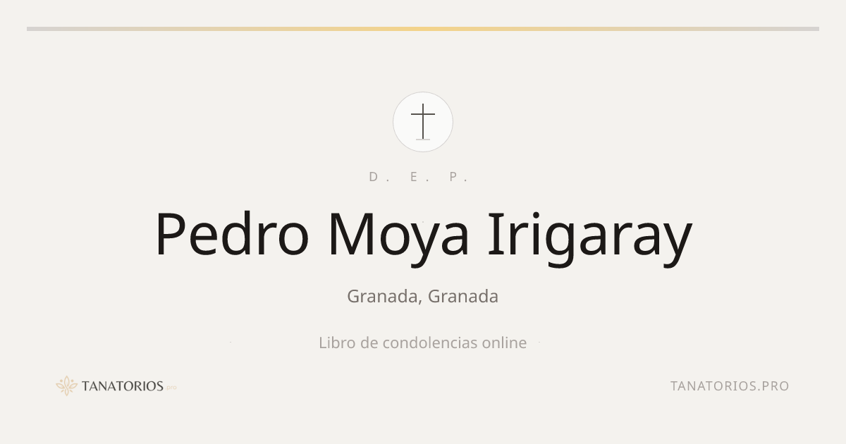 Memorial de Pedro Moya Irigaray