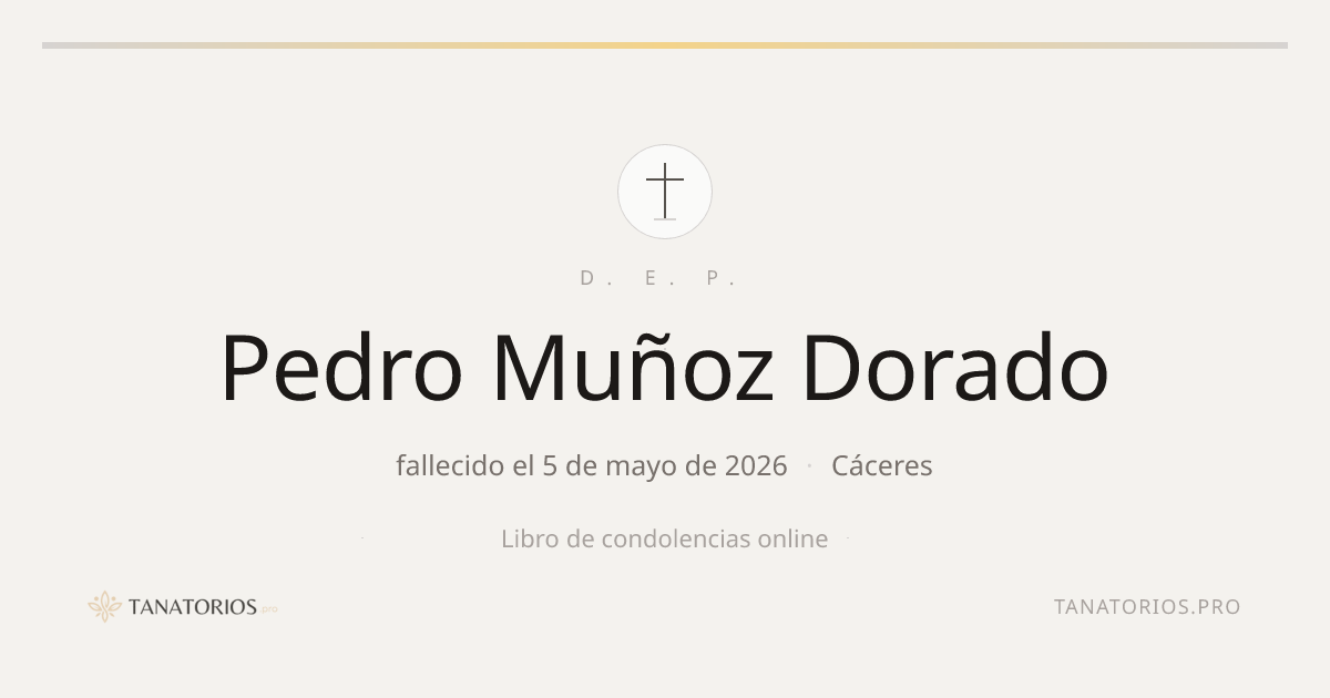 Memorial de Pedro Muñoz Dorado