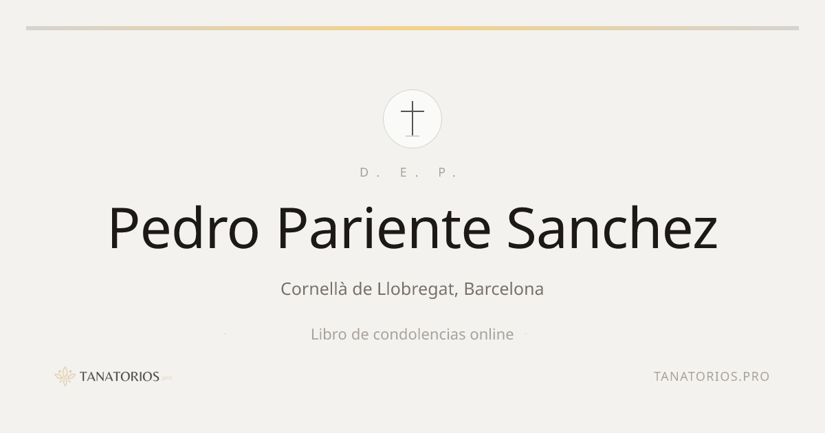 Memorial de Pedro Pariente Sanchez