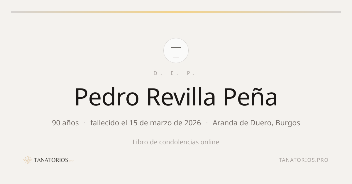 Memorial de Pedro Revilla Peña
