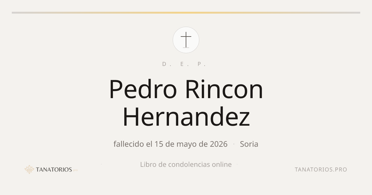 Memorial de Pedro Rincon Hernandez