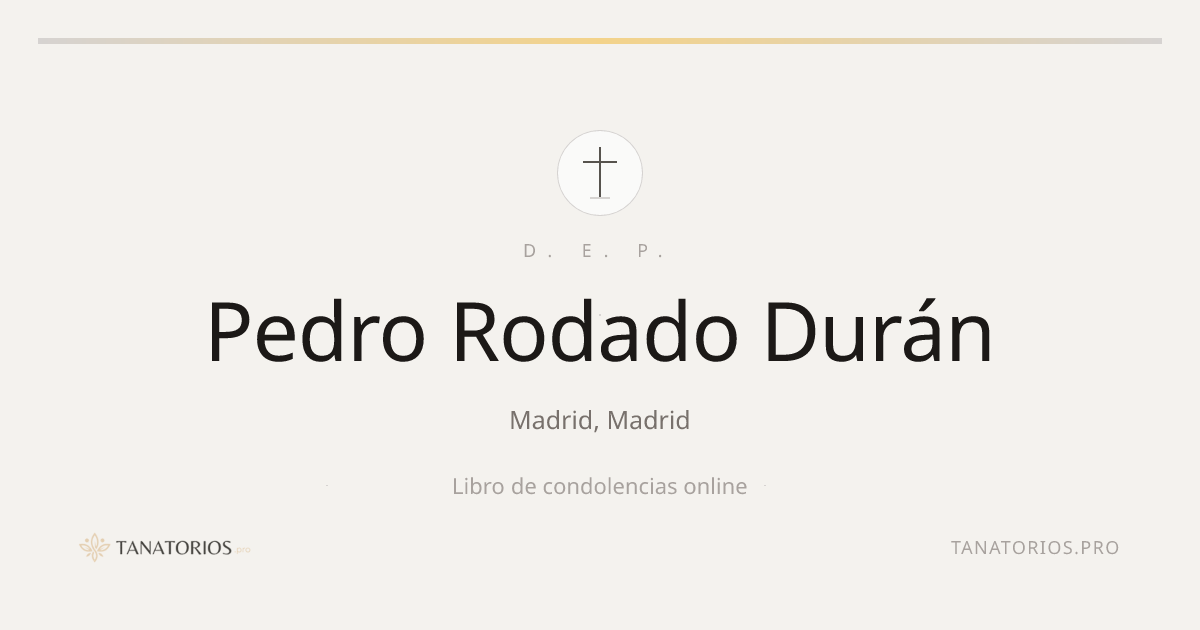 Memorial de Pedro Rodado Durán