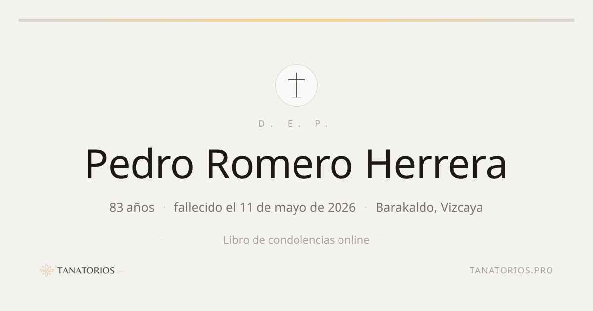 Memorial de Pedro Romero Herrera
