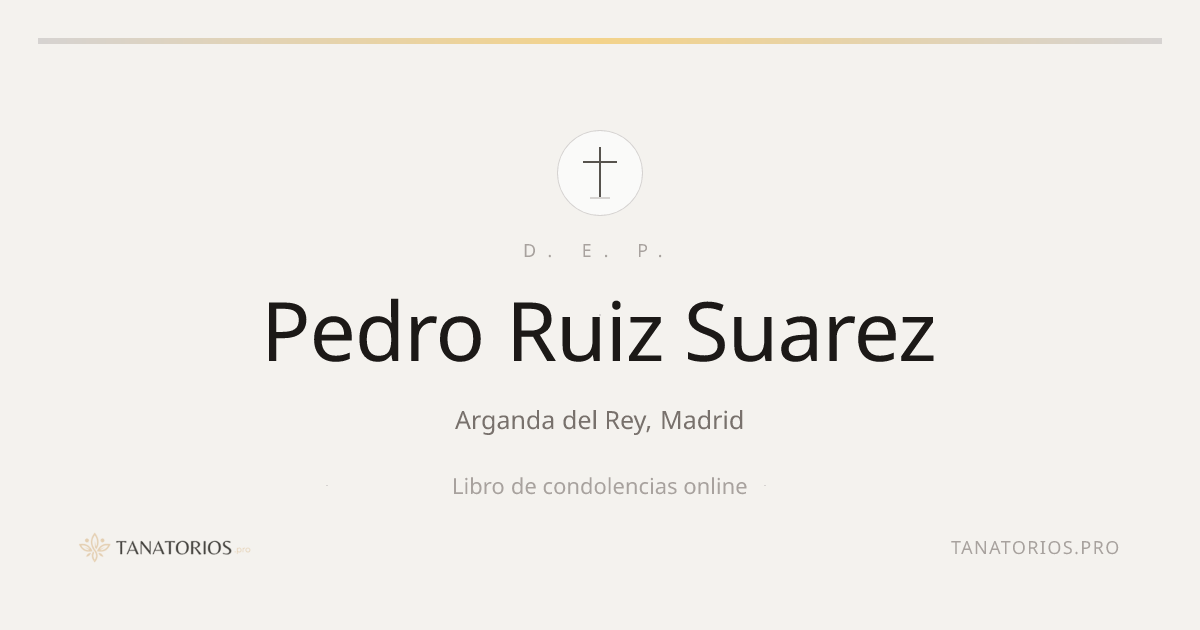 Memorial de Pedro Ruiz Suarez