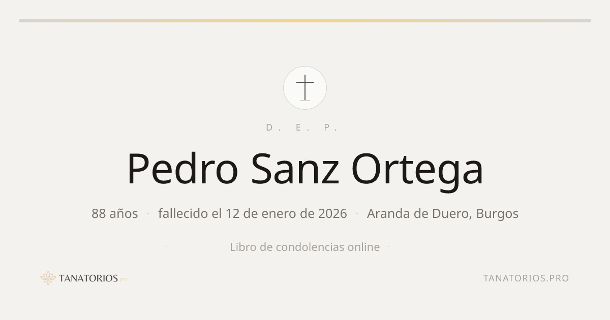 Memorial de Pedro Sanz Ortega