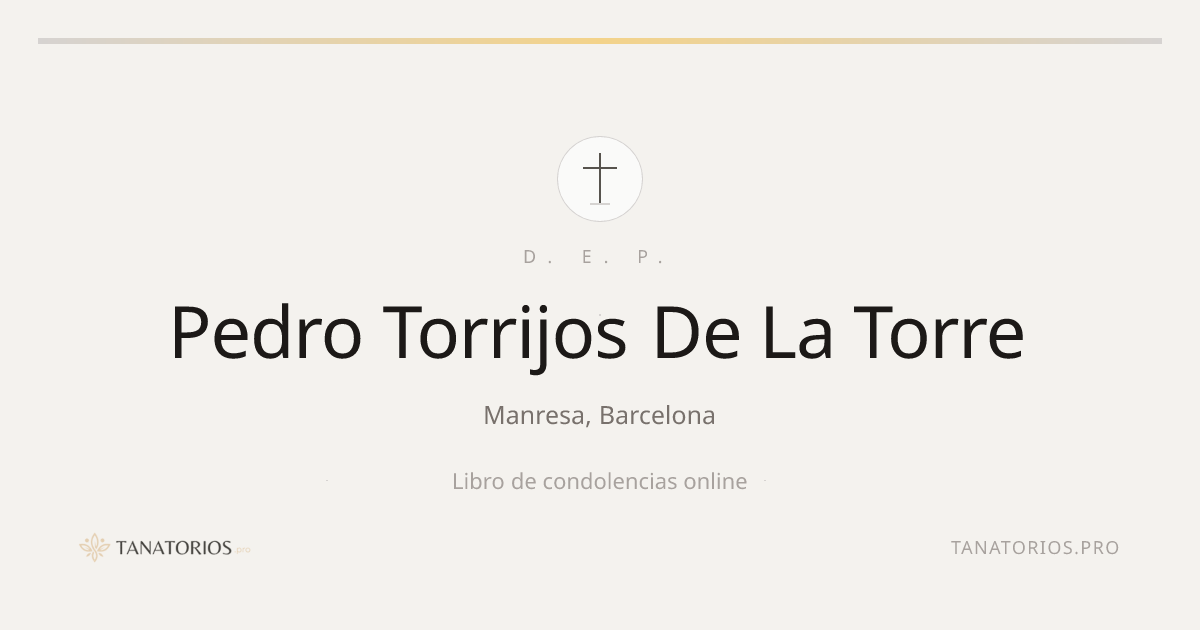 Memorial de Pedro Torrijos De La Torre