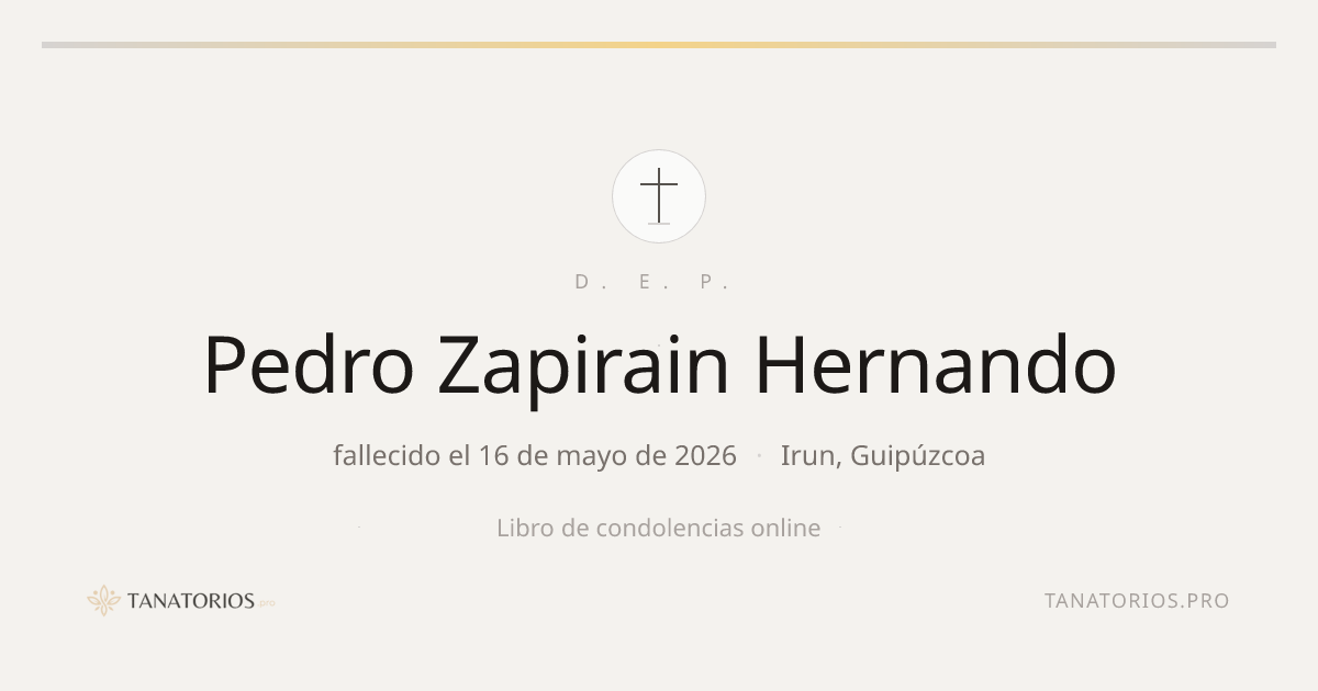 Memorial de Pedro Zapirain Hernando