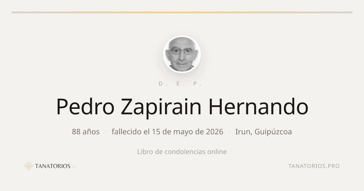 Memorial de Pedro Zapirain Hernando