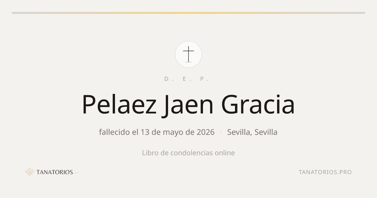 Memorial de Pelaez Jaen Gracia