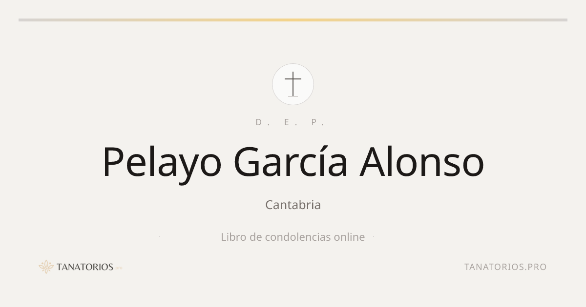 Memorial de Pelayo García Alonso