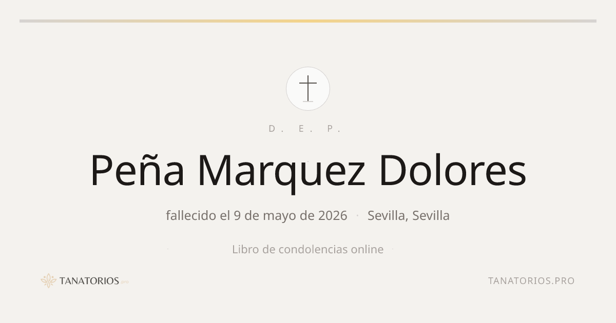 Memorial de Peña Marquez Dolores