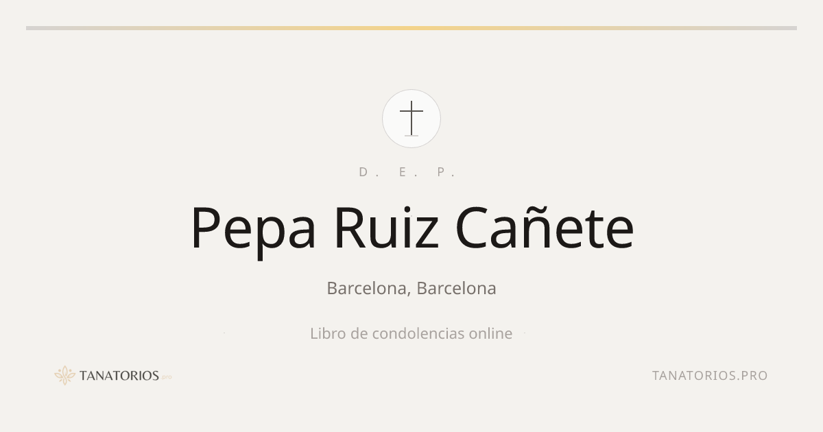Memorial de Pepa Ruiz Cañete
