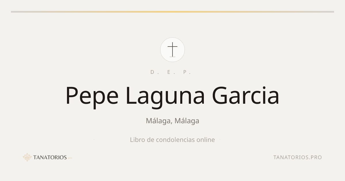 Memorial de Pepe Laguna Garcia
