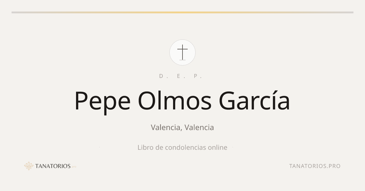 Memorial de Pepe Olmos García