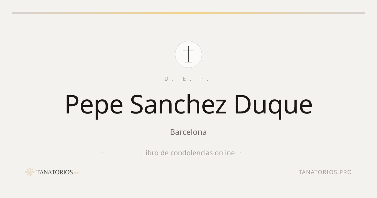 Memorial de Pepe Sanchez Duque