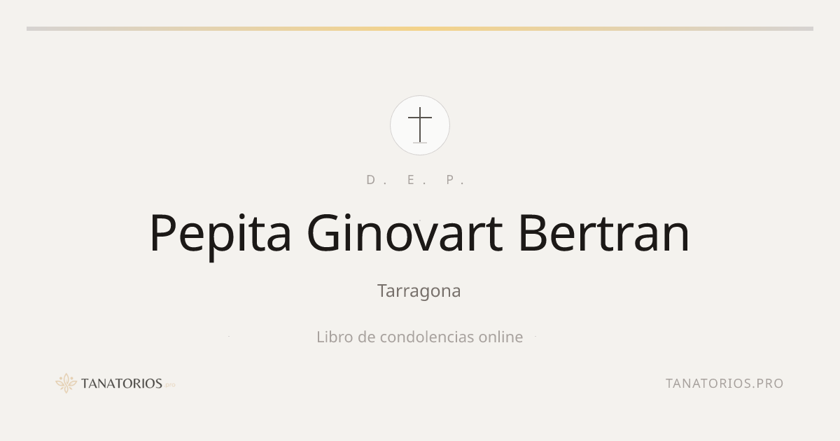 Memorial de Pepita Ginovart Bertran