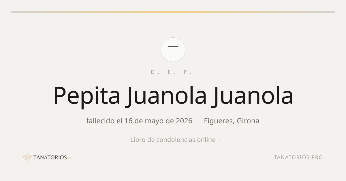 Memorial de Pepita Juanola Juanola