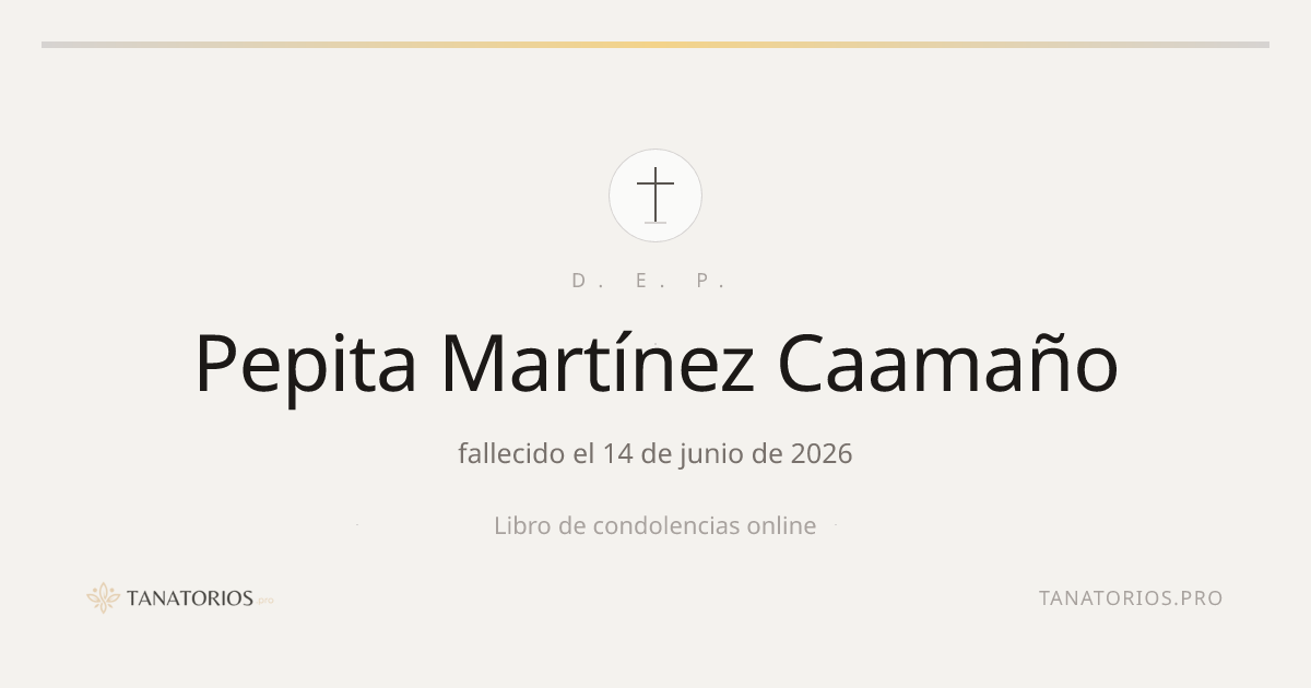 Memorial de Pepita Martínez Caamaño