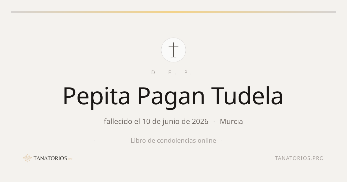Memorial de Pepita Pagan Tudela