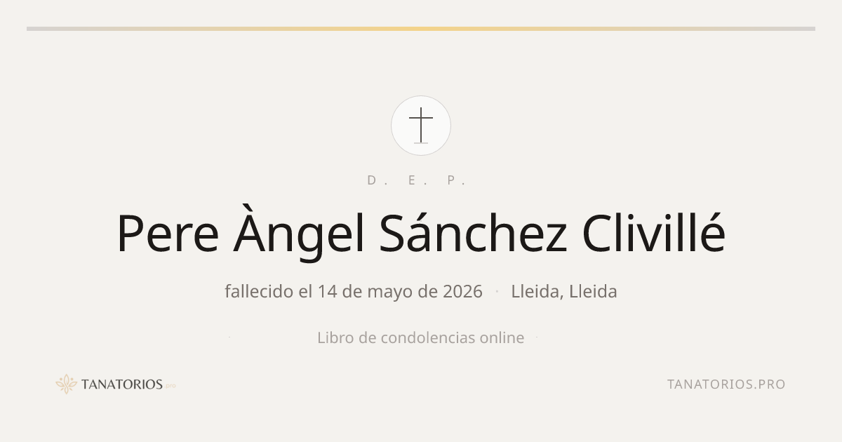 Memorial de Pere Àngel Sánchez Clivillé