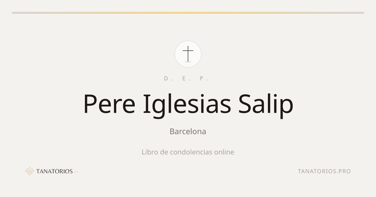 Memorial de Pere Iglesias Salip