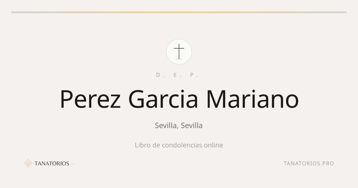 Memorial de Perez Garcia Mariano