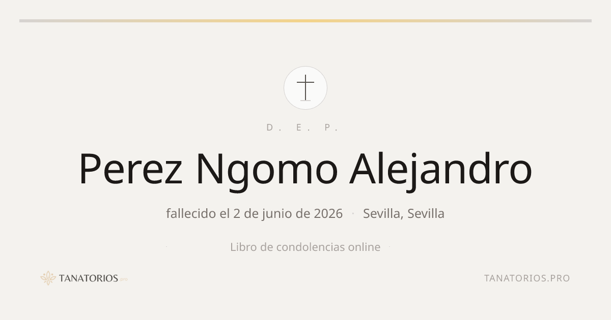 Memorial de Perez Ngomo Alejandro
