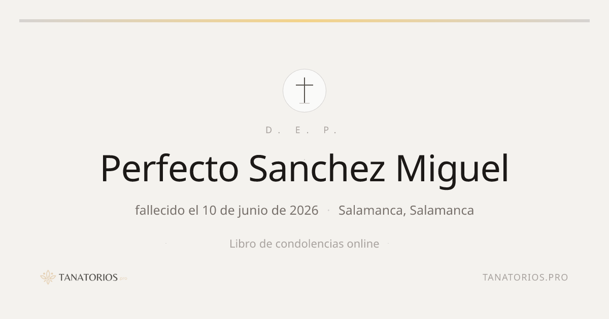Memorial de Perfecto Sanchez Miguel