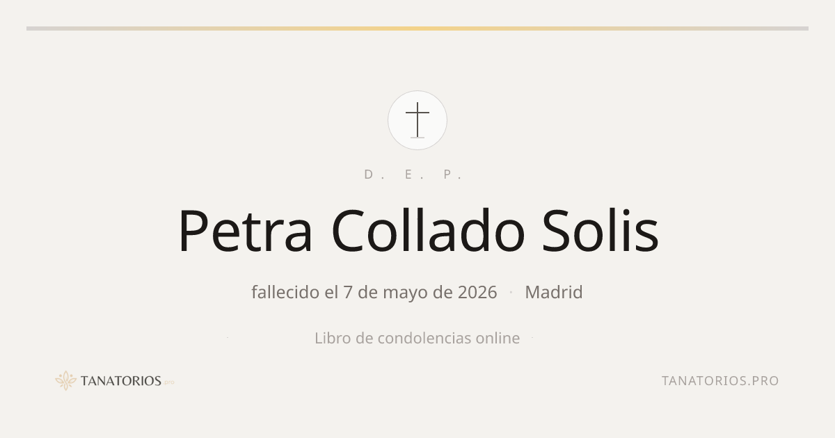 Memorial de Petra Collado Solis