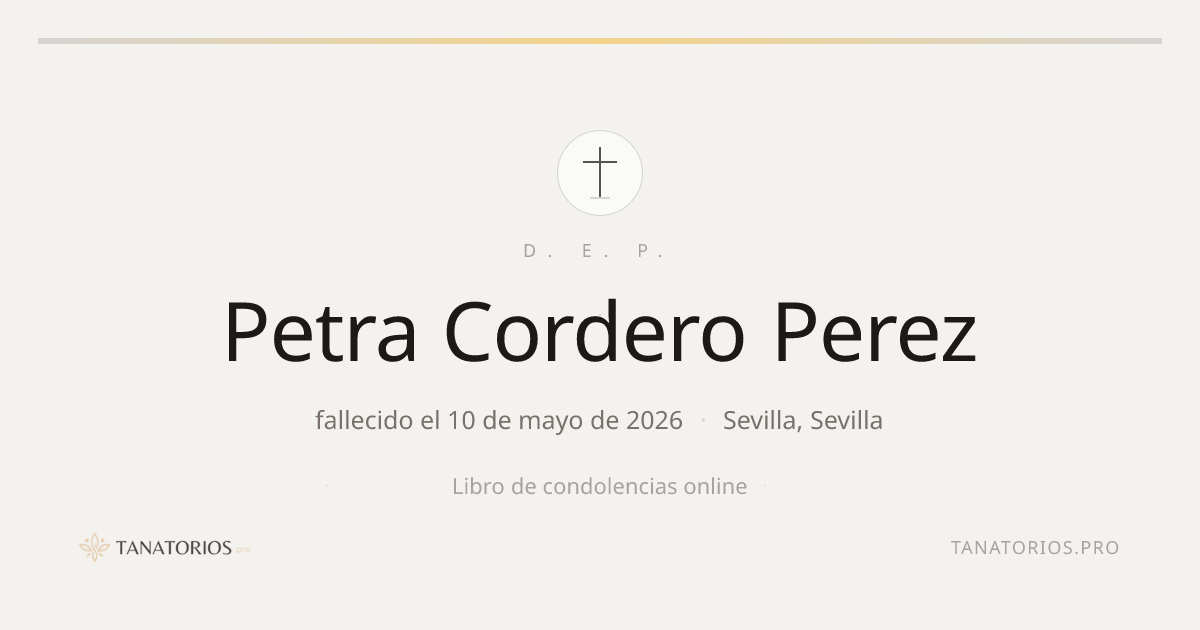 Memorial de Petra Cordero Perez