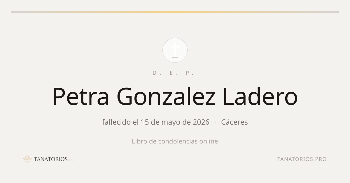 Memorial de Petra Gonzalez Ladero