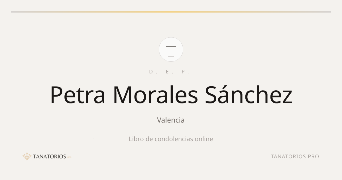 Memorial de Petra Morales Sánchez