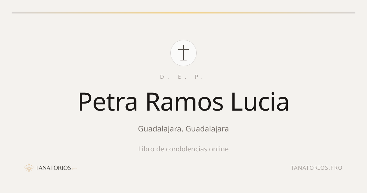 Memorial de Petra Ramos Lucia