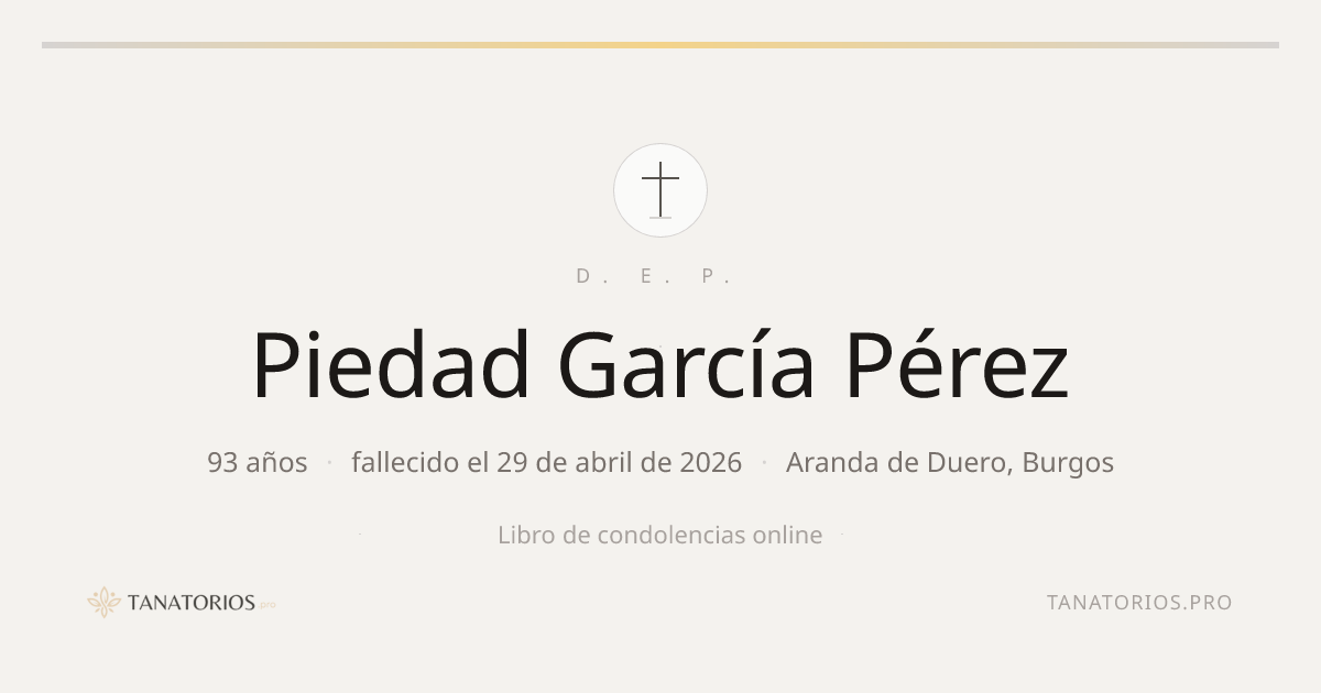 Memorial de Piedad García Pérez