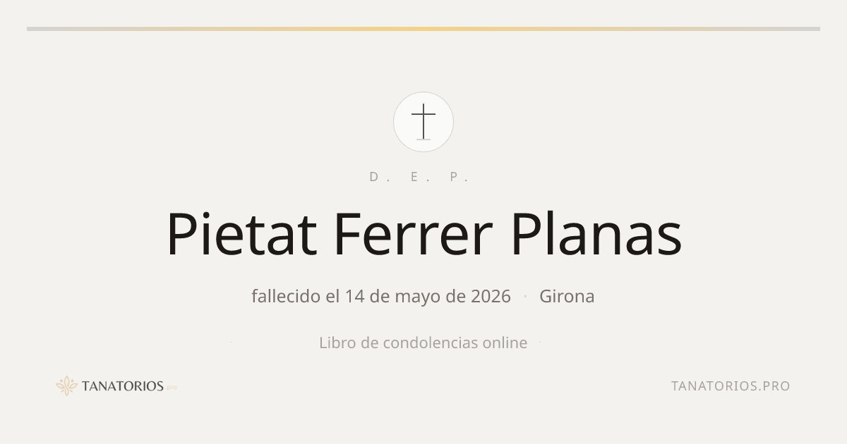 Memorial de Pietat Ferrer Planas