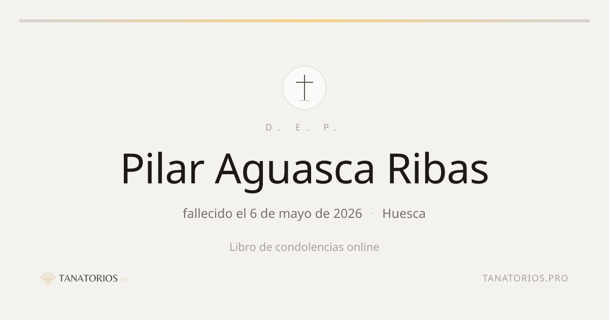 Memorial de Pilar Aguasca Ribas