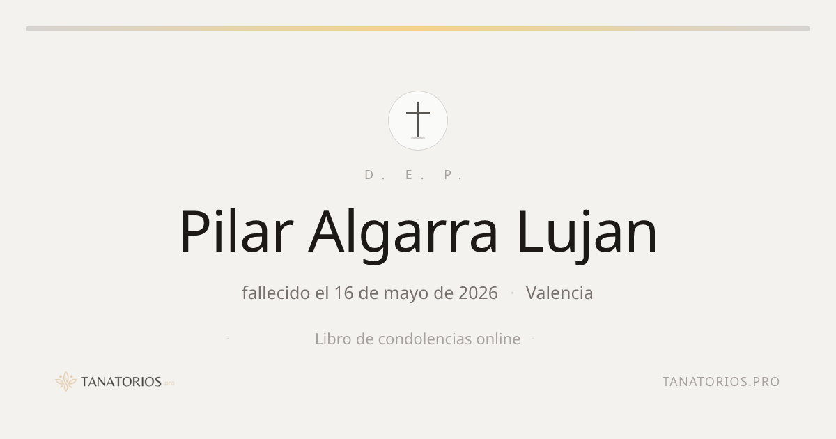 Memorial de Pilar Algarra Lujan
