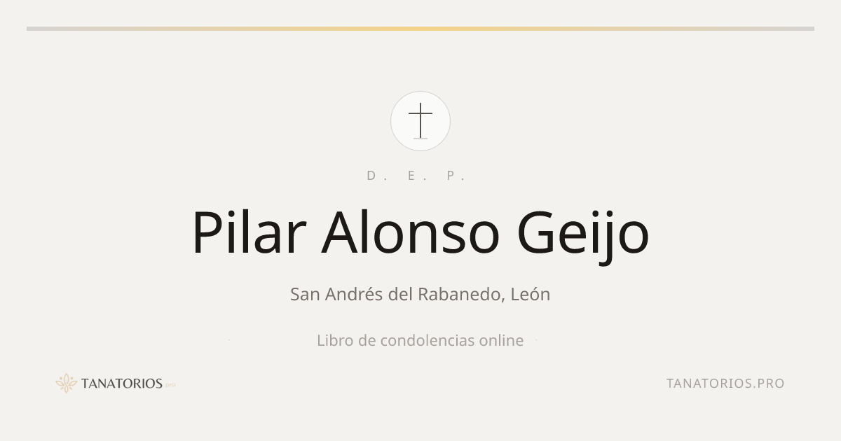 Memorial de Pilar Alonso Geijo