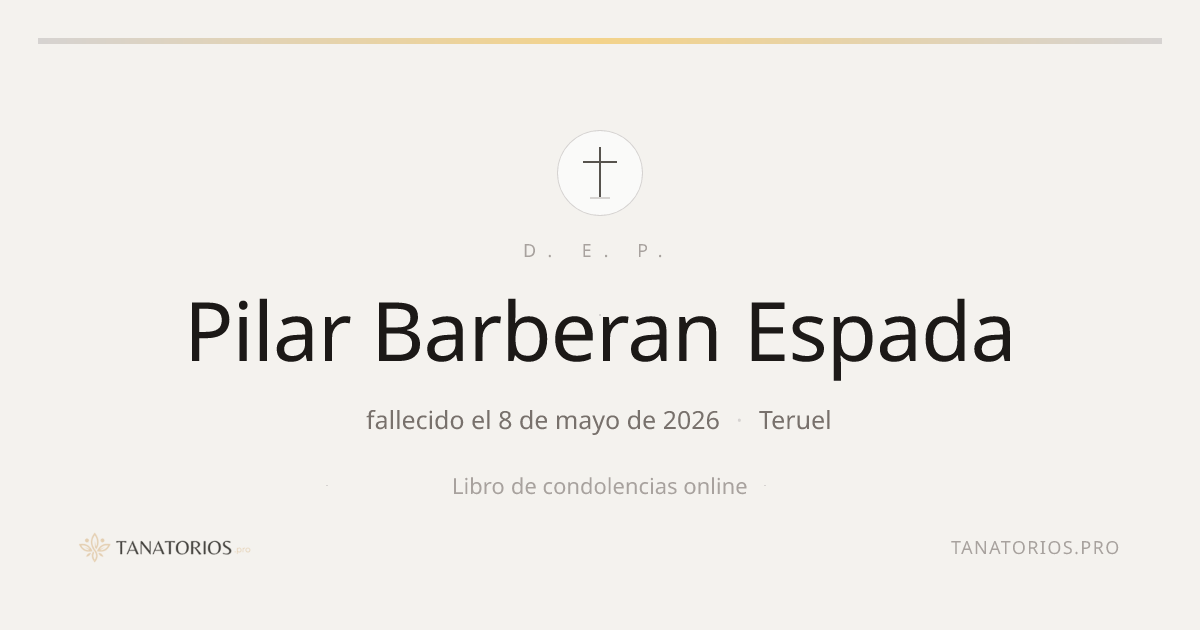 Memorial de Pilar Barberan Espada