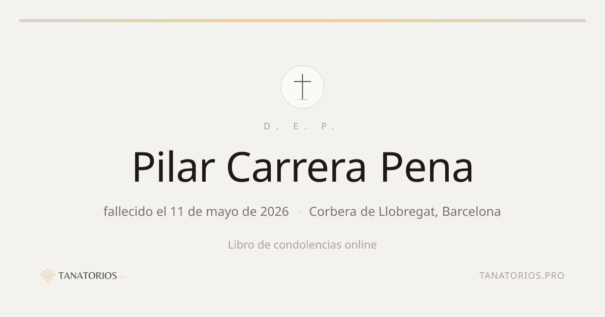Memorial de Pilar Carrera Pena