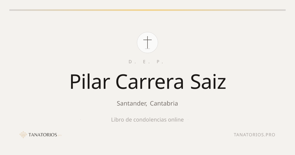 Memorial de Pilar Carrera Saiz