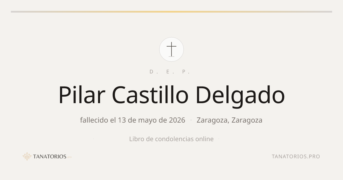 Memorial de Pilar Castillo Delgado