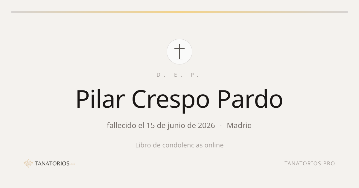 Memorial de Pilar Crespo Pardo