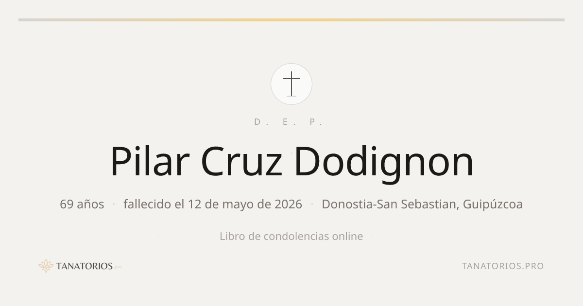 Memorial de Pilar Cruz Dodignon
