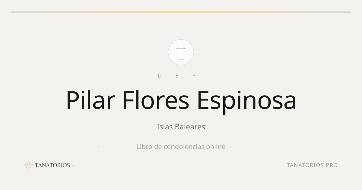 Memorial de Pilar Flores Espinosa