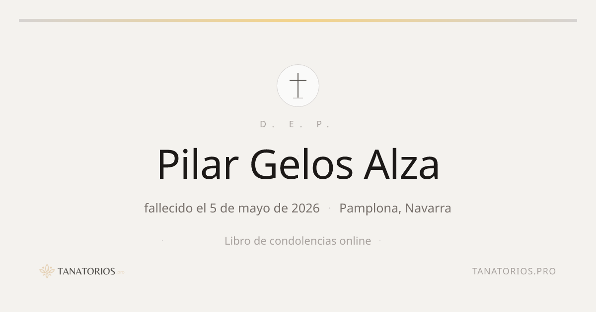 Memorial de Pilar Gelos Alza